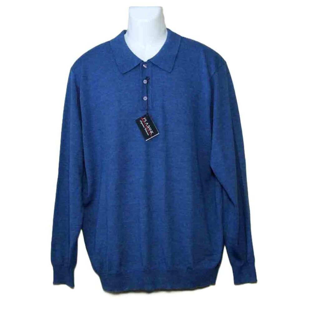 NEW Jos A Bank $99 Merino Wool Sweater Teal Blue Men's Size XL